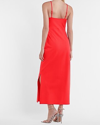 Ruched Bodice Maxi Dress | Express